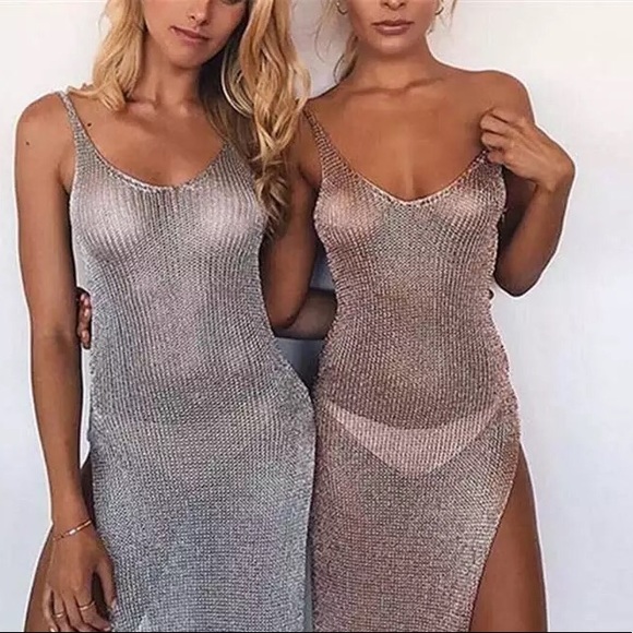 Other - Long Silver Cover Up